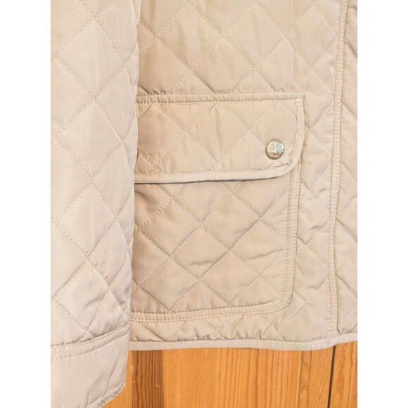 Telluride Snap Front Tan Diamond Quilted Jacket Women's Size Medium - Picture 7 of 14